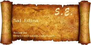 Sal Edina névjegykártya